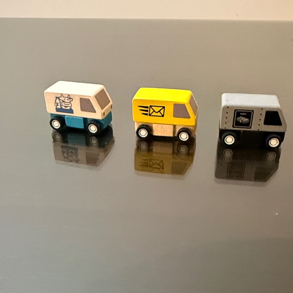 Plan Toys Colorful Wooden Toy Cars Set